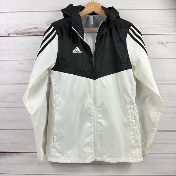 Adidas AFS Tiro Windbreaker Black/White Size XS Full Zip Jacket - Picture 9 of 10